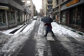 بارش برف زمستانی در تهران
