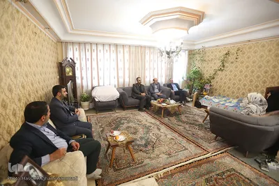 دیدار رییس جهاددانشگاهی با خانواده شهیدان مرتضی و قربان علی جابری