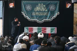 تشییع شهدای گمنام در سالروز شهات حضرت زهرا(س)