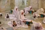 مراسم جزءخوانی قرآن در امامزاده نرمی دولت‌آباد