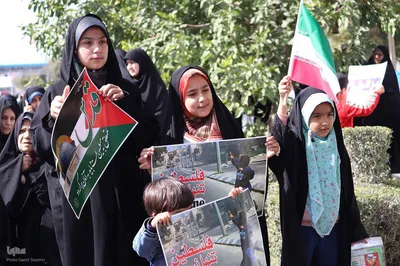 راهپیمایی ضد صهیونیستی در حمایت از مردم مظلوم فلسطین در ملایر