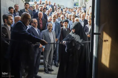 هانیه سادات رئیسی در آئین افتتاح سالن اجلاس دانشگاه تهران