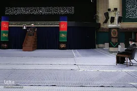 آخرین شب عزاداری حضرت اباعبدالله الحسین (ع) با حضور رهبر انقلاب اسلامی در حسینیه امام خمینی (ره)