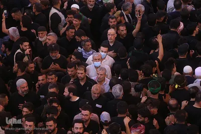 حرم مطهر و نورانی حضرت اباعبدالله الحسین‌(ع) در روز اربعین