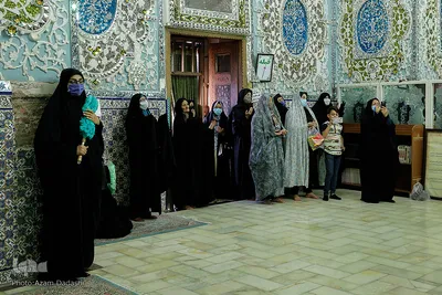 سیاهپوشان آستان مقدس امامزاده حسین (ع) قزوین