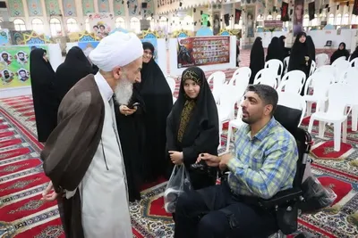 ، آیت الله محمدباقر محمدی لائینی در دیدار اعضای ستاد برگزاری نمازجمعه مرکز استان