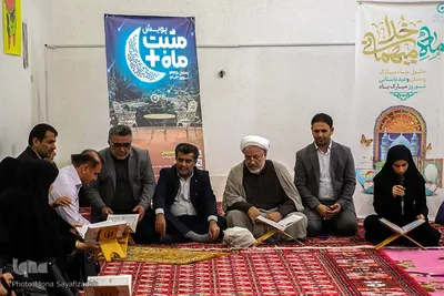 سفره افطار در جمع ایتام