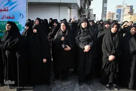 تشییع پیکر‌های ۹ شهید گمنام/ اهواز