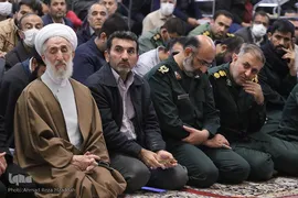 استقبال از پیکر شهید مدافع امنیت در حرم مطهر شاهچراغ(ع)