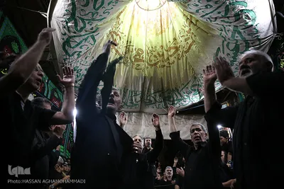 مراسم عزاداری تاسوعای حسینی در بازار تهران
