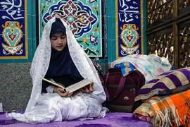 مراسم اعتکاف بانوان در مسجد باغستانی
