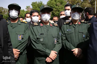 مراسم تشییع پیکر مطهر سرلشگر شهید سیدمحمد حجازی، جانشین سابق فرماندهی نیروی قدس سپاه در اصفهان