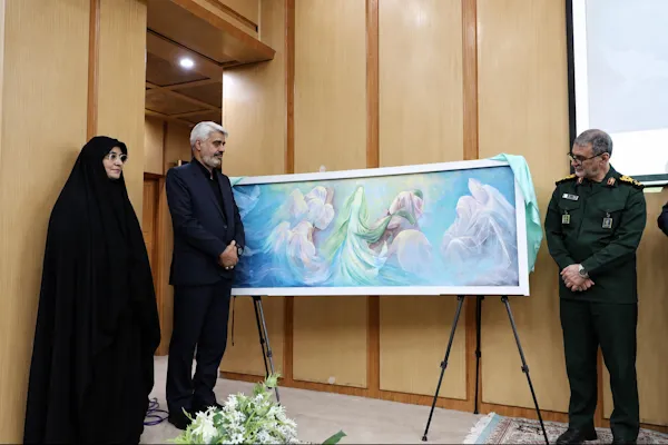 رونمایی از اثر نقاشی «سدرةُ المنتهی» با موضوع حماسه کربلا