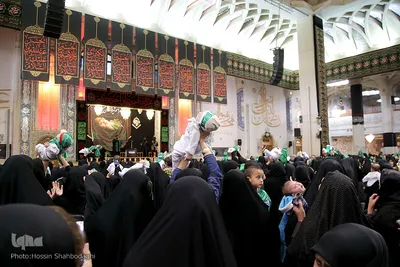 شیرخوارگان حسینی در حرم مطهر حضرت معصومه(س)