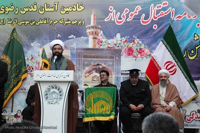 حضور خادمین آستان قدس رضوی در اهر