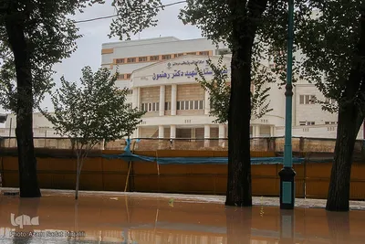 محاصره شهر یزد در سیل ومعایر شهری زیر آب‎‎