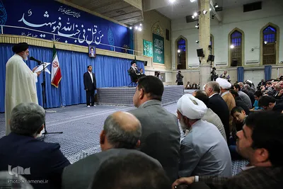 دیدار خانواده‌های شهدای منا با رهبر معظم انقلاب