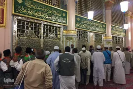 حرم مطهر و نورانی اشرف الانبیاء، حضرت محمد مصطفی(ص) در مدینه منوره