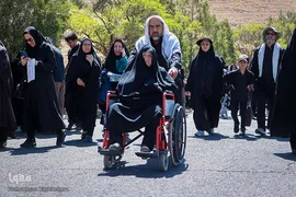 آیین پیاده‌روی جاماندگان اربعین حسینی در زنجان