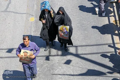 آیین تشییع و خاکسپاری پیکر شهید زاهدی در اصفهان