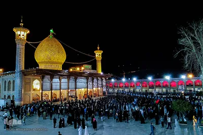 مراسم لاله گردانی شام شهادت حضرت احمد بن موسی الکاظم (ع)