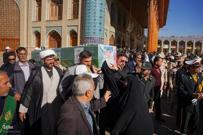 تشییع پیکر مطهر سرهنگ شهید احسان بخشنده در شیراز