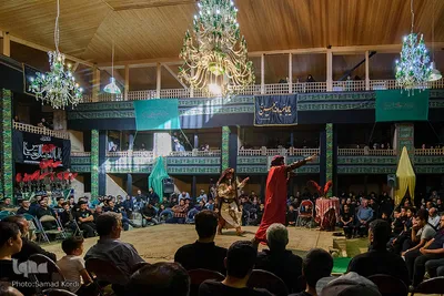 مراسم تعزیه خوانی در حسینیه اعظم برغان / البرز