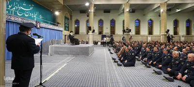 دیدار فرماندهان نیروی هوایی و پدافند هوایی ارتش با رهبر انقلاب
