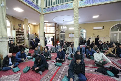 مراسم ترحیم مرحوم یعقوب منصوری پدر کریم منصوری قاری ممتاز و بین المللی کشور