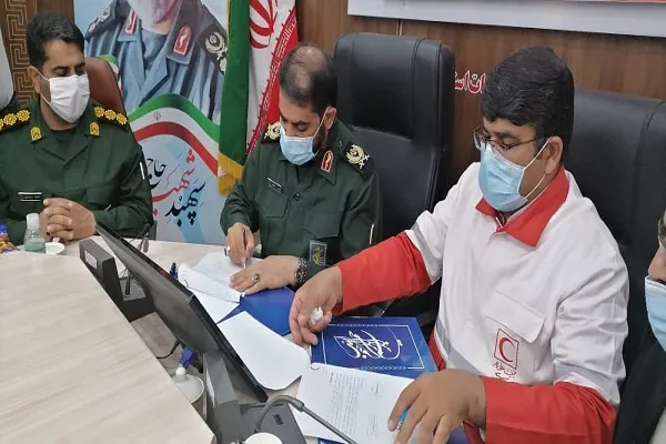 عکس | انعقاد تفاهم‌نامه راه‌اندازی قرارگاه امداد و نجات «شهید قاسم سلیمانی»