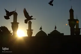 حرم مطهر و نورانی امام موسی کاظم (ع) در شهر کاظمین عراق