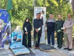 تجدید میثاق خبرنگاران و غبارروبی گلزار شهدای ملایر