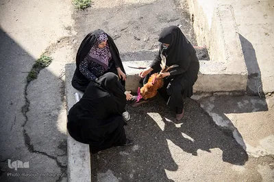 آيين سنتي سياه پوشان و برپايي خيمه عزاداري در آستانه ماه محرم - سمنان
