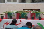 تشییع پیکر شهدای گمنام در همدان‎