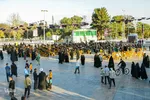 اجتماع پر شور دختران نوجوان در گلزار شهدای قزوین‎‎
