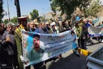 مراسم وداع با شهید امیرحسین باقرلو‎ در خوی