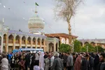 لحظه تحویل سال ۱۴۰۳ در حرم حضرت شاهچراغ(ع)