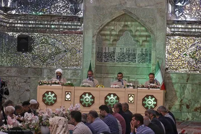 مراسم جزء خوانی قرآن کریم در حرم شاهچراغ(ع)