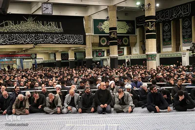 اولین شب مراسم عزاداری حضرت اباعبدالله الحسین(ع) در حسینیه امام خمینی(ره)