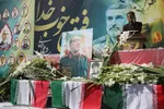 تشییع پیکر سپهبد شهید علی شادمانی در همدان‎