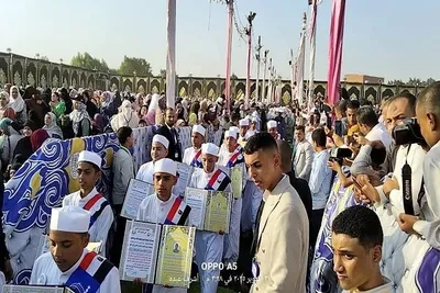 Große Feier zu Ehren von Koranrezitatoren an der Al-Azhar-Universität in Ägypten