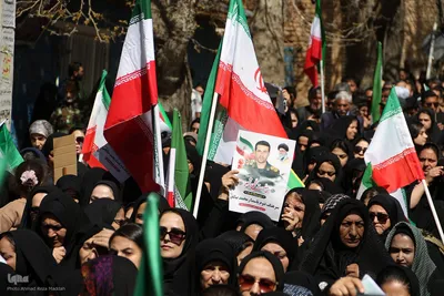 تشییع پیکرهای مطهر ۶ شهید اقتدار ملی در سپیدان فارس
