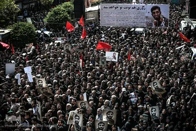 مراسم تشییع پیکر شهید محسن حججی در تهران