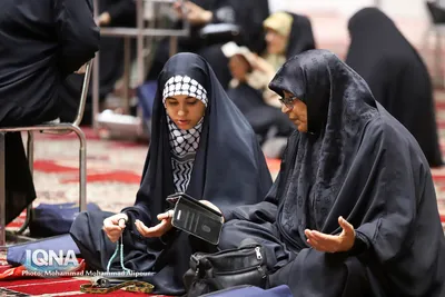 مراسم بزرگداشت چهلمین روز خاکسپاری مقام معظم رهبری در اهواز عکاس محمد محمدعلی پور