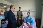 عیادت فرماندار قم از مجروحان تجاوز هوایی رژیم صهیونیستی