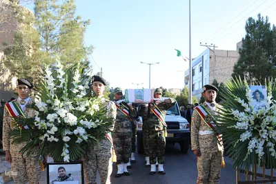 مراسم تشییع پیکر مطهر شهید والامقام علی حسن زاده