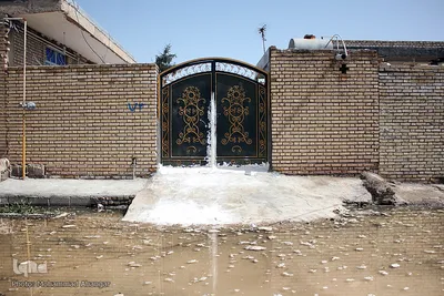 سیلاب در روستای «سید عباس» شوش