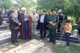 عکس | آیین عطرافشانی مزار شهدا در سوادکوه شمالی