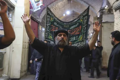 عزاداری اربعین حسینی در بزرگترین بازار مسقف جهان