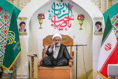 مراسم بزرگداشت آیت‌الله ربانی شیرازی در حرم مطهر